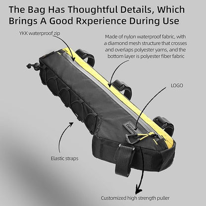 Rhinowalk Bike Frame Bag Waterproof Bike Triangle Bag Bicycle Pouch Under Tube Bag Professional Cycling Accessories