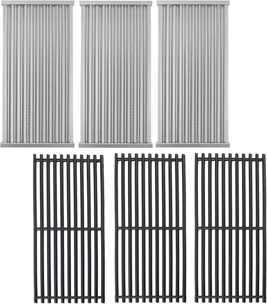 17" Grill Grates and Emitter for Charbroil TRU Infrared 3-Burner 463242516 466242515 466242516 466242615 466242616 463355220 463342420 Grill Parts for Charbroil Grill Replacement Parts