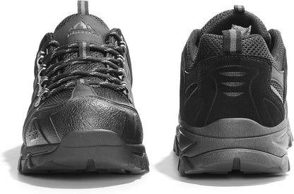 NORTIV 8 Men's Waterproof Hiking Shoes Leather Low-Top Hiking Shoes for Outdoor Trailing Trekking Camping Walking Quest