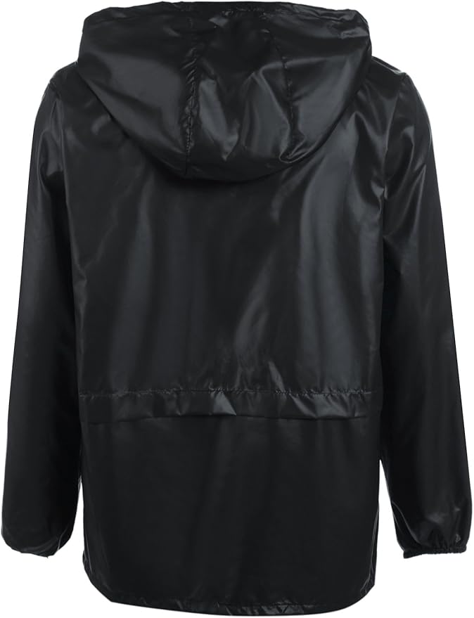 COOFANDY Mens Packable Rain Jacket Lightweight Waterproof Raincoat with Hood Outdoor Rain Gear Travel Hiking Cycling