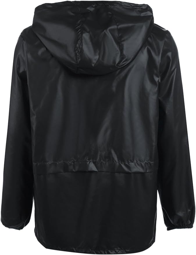 COOFANDY Mens Packable Rain Jacket Lightweight Waterproof Raincoat with Hood Outdoor Rain Gear Travel Hiking Cycling