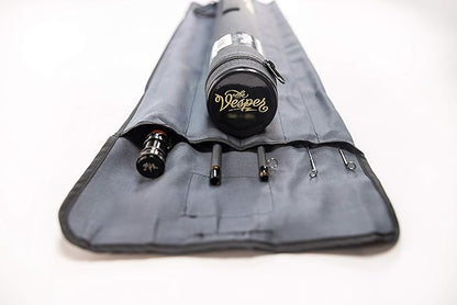 Moonshine Rod Co. Fly Fishing Rod with Carrying Case and Extra Rod Tip Section, Slow-Medium-Fast Action