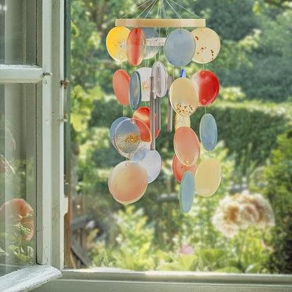 Temlum Silicone Resin Molds for Wind Chime, DIY Resin Wind Chime Molds Kit with Metal Tubes Resin Casting Mold for Home Décor Resin Craft Supplies