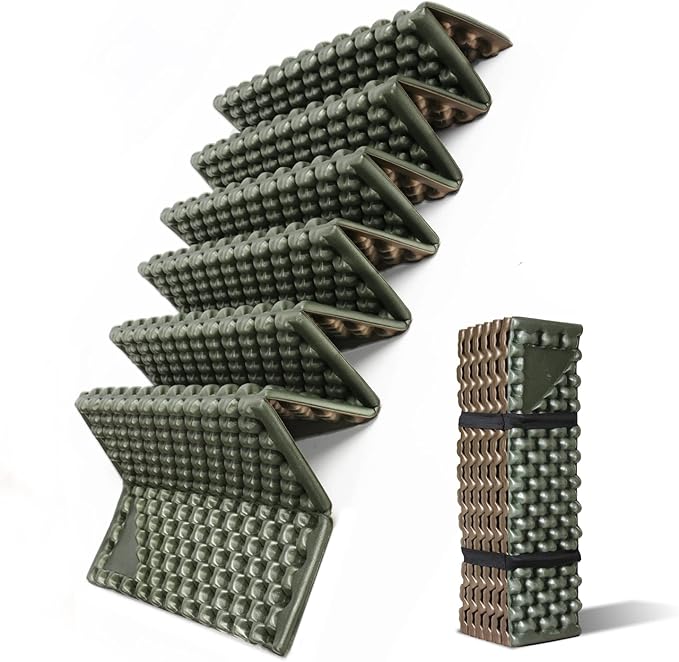 Foam Camping Pads for Hiking, Ultralight Closed Cell Mattress, Waterproof Soft Mat for Adults, Wide Picnic Yoga Mats, Folding Sleeping Pad for Outdoor Backpacking