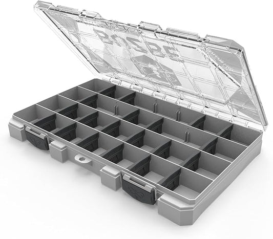 Buzbe Basic 28T Thin Utility Box – Durable, Waterproof Storage for Fishing & DIY Essentials