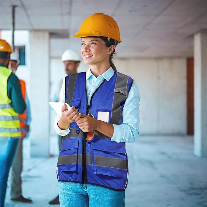 A-SAFETY High Visibility Reflective Safety Vest Customize Logo (XS-8XL)