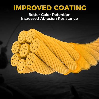 KastKing Destron Braided Fishing Line, Highly Abrasion Resistant, Improved Knot Strength, Ultra-Thin Diameter Superline, Zero Stretch & Memory, CFT “Color Fast Technology”, 75% Thinner Than Mono