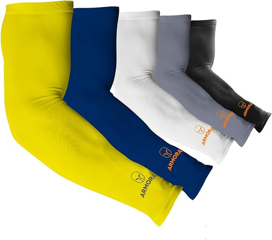 ARMORAY Arm Sleeves for Men or Women - Tattoo Cover Up - Cooling Sports Sleeve for Basketball Golf Football