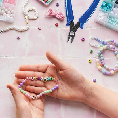 Bead Crimper for Jewelry Making Bead Crimper Tool Beads Crimping Pliers Jewelry Making Tools Mini Fine Pliers for Beads DIY Craft