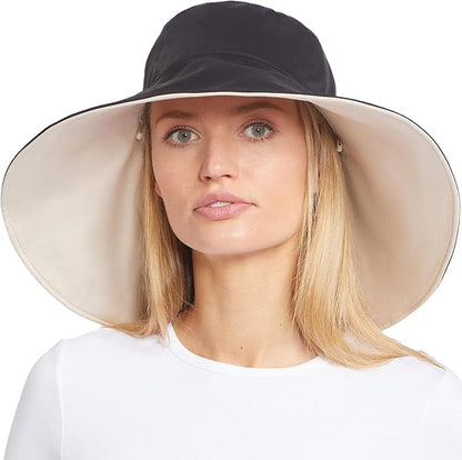 Solbari Ultra Wide Brim Sun Hat UPF50+ Packable UV Sun Protection Hats with Full Coverage Brim