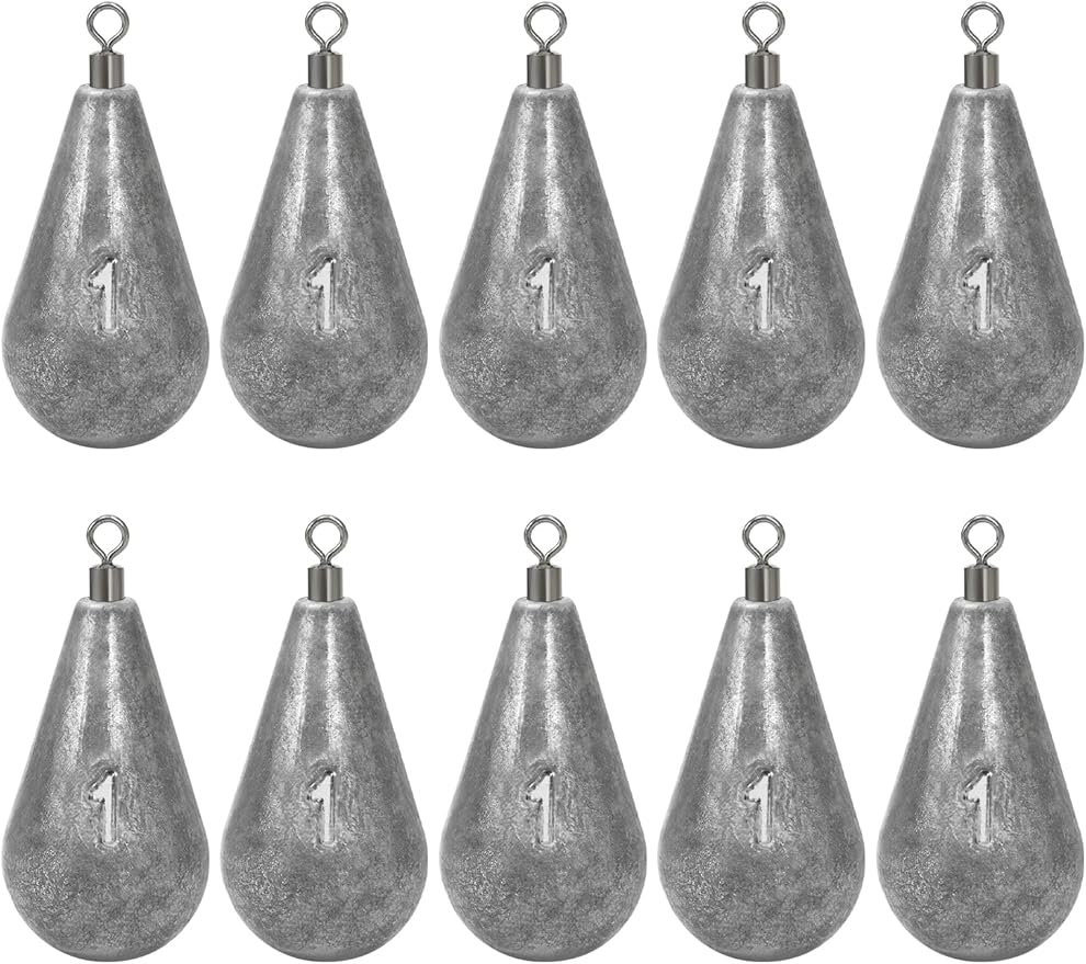 BLUEWING Casting Swivel Bell Sinkers Fishing Weights 1/2oz-8oz Drop Shot Dipsey Lead Saltwater
