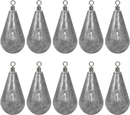 BLUEWING Casting Swivel Bell Sinkers Fishing Weights 1/2oz-8oz Drop Shot Dipsey Lead Saltwater
