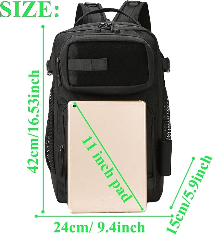 Fishing Backpack - Tackle Sling Bag- Fishing Gear Bags with Rod Holder and Fish Plier (Tan)