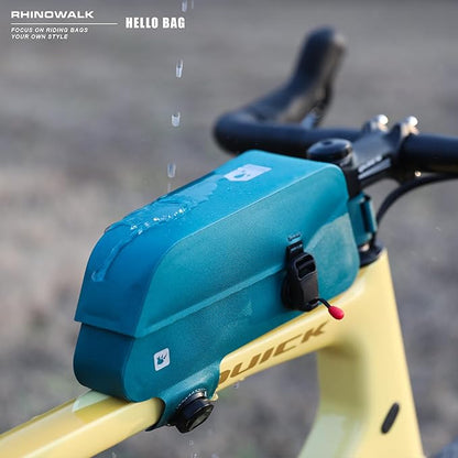 Rhinowalk Bike Frame Bag with Magnetic Flap Waterproof Bicycle Top Tube Bag Bikepacking Cycling Tools Storage Bag for MTB Road Bike