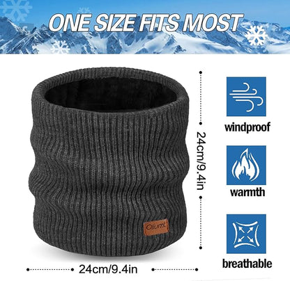 Neck Warmer for men,Winter Neck Gaiters Face Scarf Women Windproof Warm Fleece Scarves Gaiter for Cold Weather