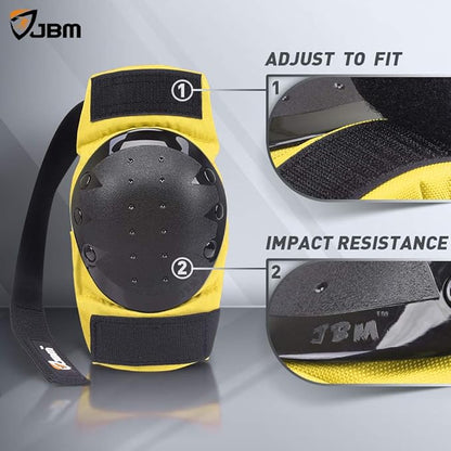 JBM Adult & Kids Knee Pads Elbow Pads and Wrist Guards for Inline Skating, Roller Skating, Skateboarding, Scootering