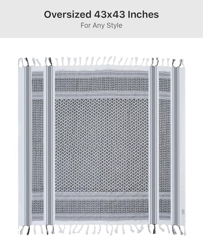 FREE SOLDIER Scarf Military Shemagh Tactical Desert Keffiyeh Head Neck Scarf Arab Wrap with Tassel for Men Women