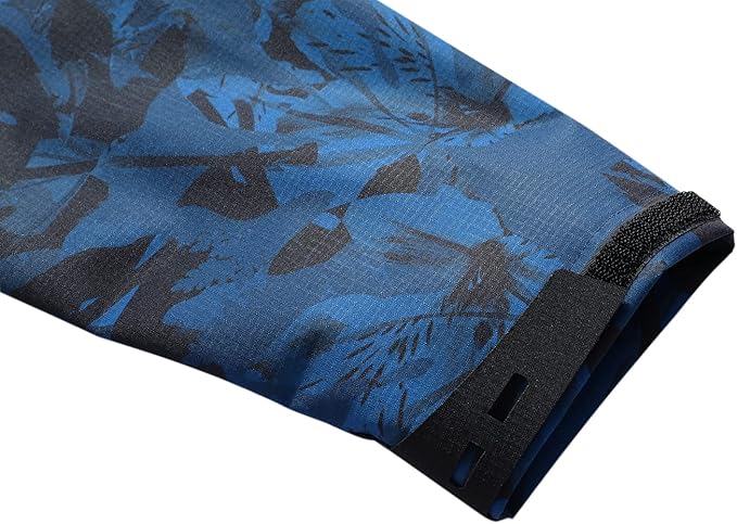 OTU Men's Lightweight Waterproof Hooded Rain Jacket Outdoor Raincoat Shell Jacket for Hiking Travel