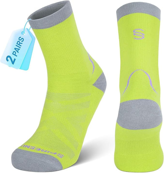 Hiking Socks 2-Pack - Moisture-Wicking & Anti-Blister for Men & Women | Quick-Dry, 3D Arch Support, Odor Control