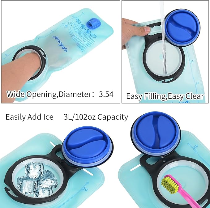 Hydration Bladder 2L-3L Water Storage Bag Reservoir,Military Hydration Pack Replacement for Hiking Biking Climbing Cycling Running Camping Backpack