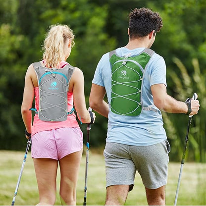 Small Lightweight Hydration Backpack with 2L Water Bladder for Race, Lightweight Running Water Vest for Hiking