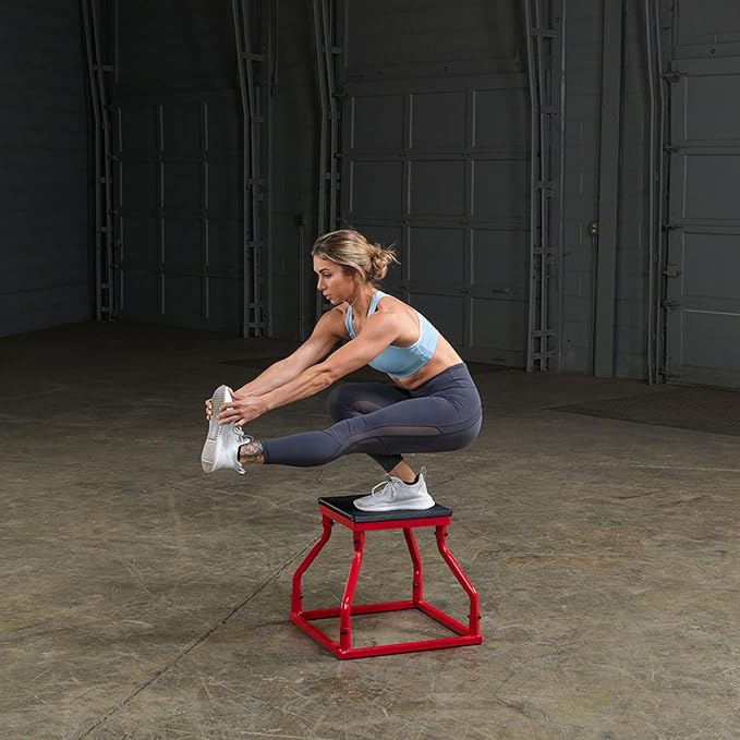 Body-Solid Tools Steel Frame Plyo Box - Ideal for Plyometric Jump Box Workouts, Step Up Exercises - Essential Equipment for Home Gym