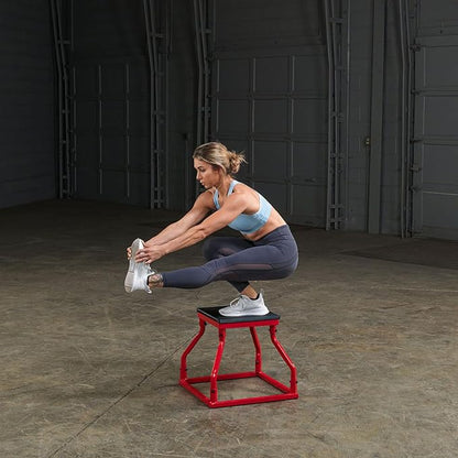 Body-Solid Tools Steel Frame Plyo Box - Ideal for Plyometric Jump Box Workouts, Step Up Exercises - Essential Equipment for Home Gym