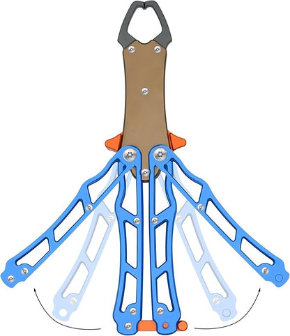 Fish Gripper for Fishing - Saltwater Fish Grabber Tool, Lightweight Aluminium Stowaway Fish Holder for Caught Fish Lip Grips Gift for Angler