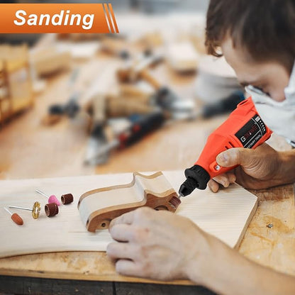 480Pcs Rotary Tool Accessories Kit, GOXAWEE 1/8 inch Shank Rotary Tool Accessory Set, Multi Purpose Universal Kit for Cutting, Drilling, Grinding, Polishing, Engraving & Sanding