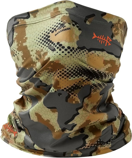 BASSDASH UPF 50+ UV Sun Protection Neck Gaiter Fishing Mask Hunting Kayaking Hiking Cycling Ski Sports