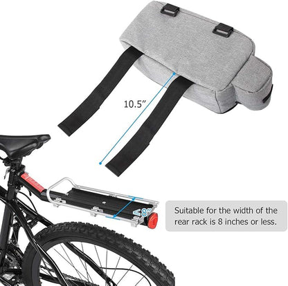 RAYMACE Bike Rear Rack Bag with Tail Light, Bike Truck Cooler Bag for Warm or Cold Items