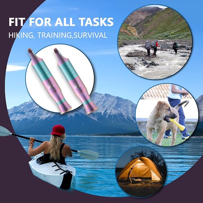 WeKnife Emergency Whistle Survival Loud, Titanium Outdoor Safety Whistle Survival Shrill Loud Blast with Paracord for Kayak, Life Vest, Jacket, Boating, Fishing,Camping, Hiking, Hunting, Coyote