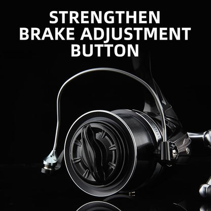 HAUT TON 8000/10000/12000 Big Game Surf Spinning Fishing Reel,20KG Drag Power. Backlash-Free Bearings,Metal Reel Seat,Zinc Alloy Gear for Saltwater Inshore and Offshore Fishing