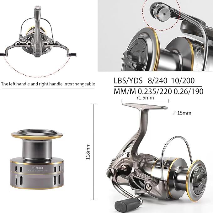 2PACK Fishing Pole Combo,Carbon Fiber Fishing Rod Spinning Reels Fishing Carrier Bag for Travel Saltwater Freshwater