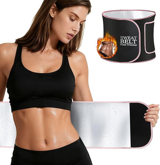 MORECOO Waist Trainer for Women/Men, Waist Sweat Band, Stomach Wrap, Belly Band Sweat Belt, Body Shaper Belt