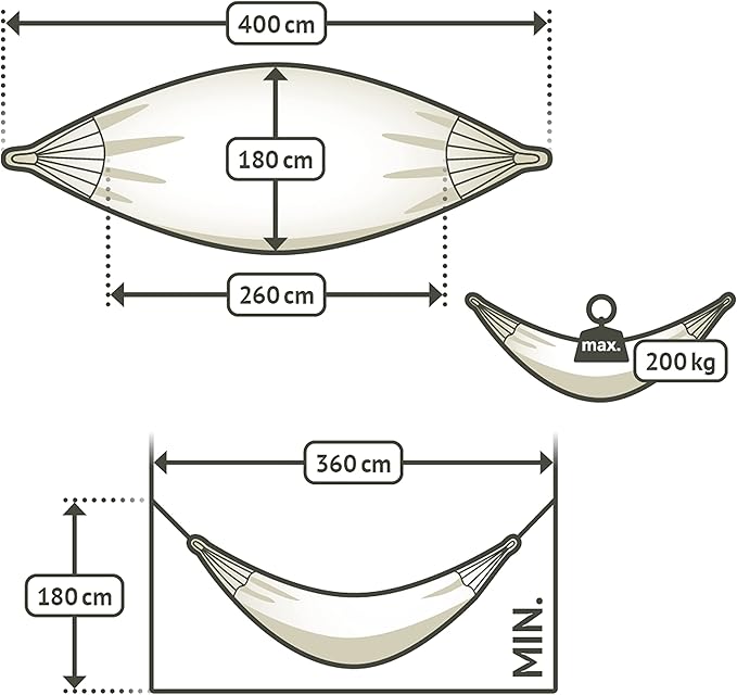 LA SIESTA® Modesta Organic Cotton Hammock & Wall Mount Kit for Walls Ceilings & Square Beams - Indoor Outdoor Hammock Swing, Portable Hammock for Outside Patio Bed - 2 Person Hammock, XL King, Olive