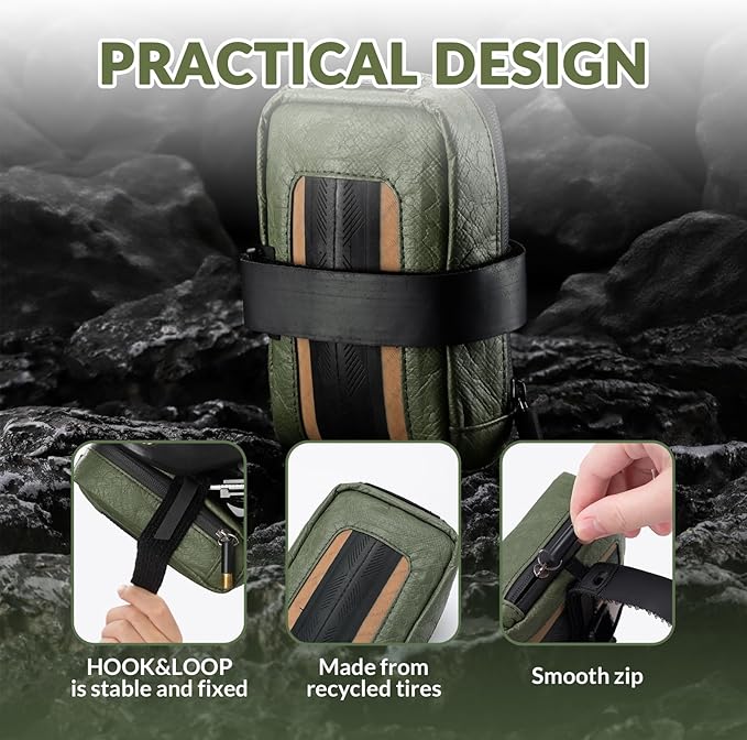 ROCKBROS Bike Saddle Bag -Lightweight and Portable Under Seat Bag for Mountain Road Bikes