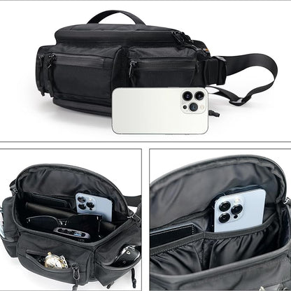 reeyee Fanny Pack for Men Women Belt Bag Waterproof Waist Bag Adjustable Hip Bum Bag for Cycling Traveling Casual Running Hiking Climbing