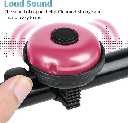 Classic Bike Bell, Aluminum Bicycle Bell, Loud Crisp Clear Sound Bicycle Bike Bell for Adults Kids