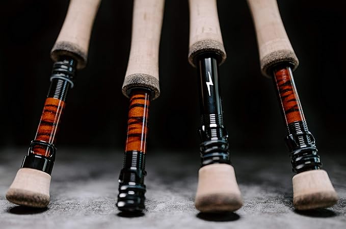 Moonshine Rod Co. Fly Fishing Rod with Carrying Case and Extra Rod Tip Section, Slow-Medium-Fast Action