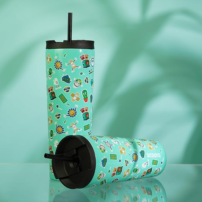 BJPKPK 30oz Insulated Tumbler With lid And Straw Stainless Steel Tumblers Travel Coffee Mug Reusable Thermal Cup,Playground