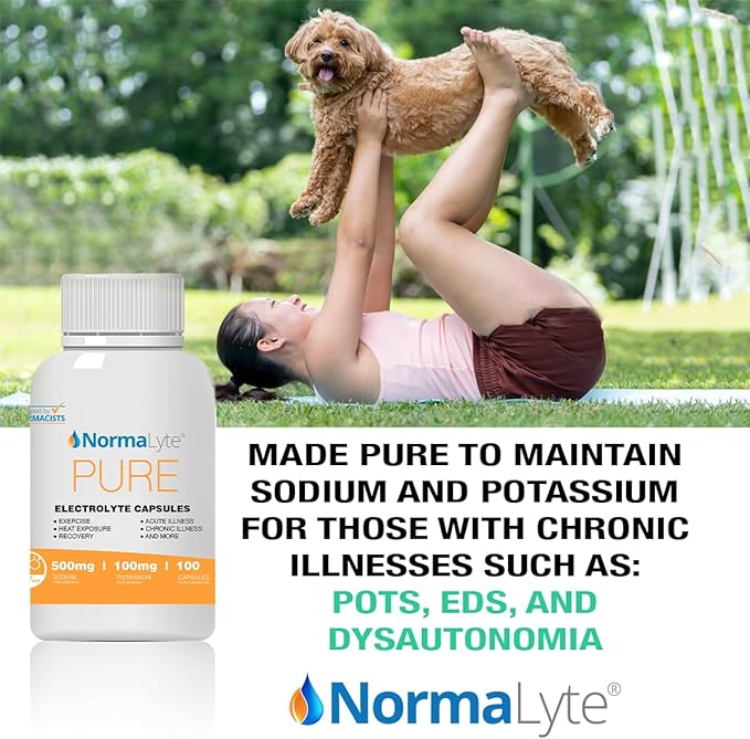 NormaLyte Oral Rehydration Salts and Capsules-Helps Dietary Management of POTS Syndrome Symptoms- Combo of 2