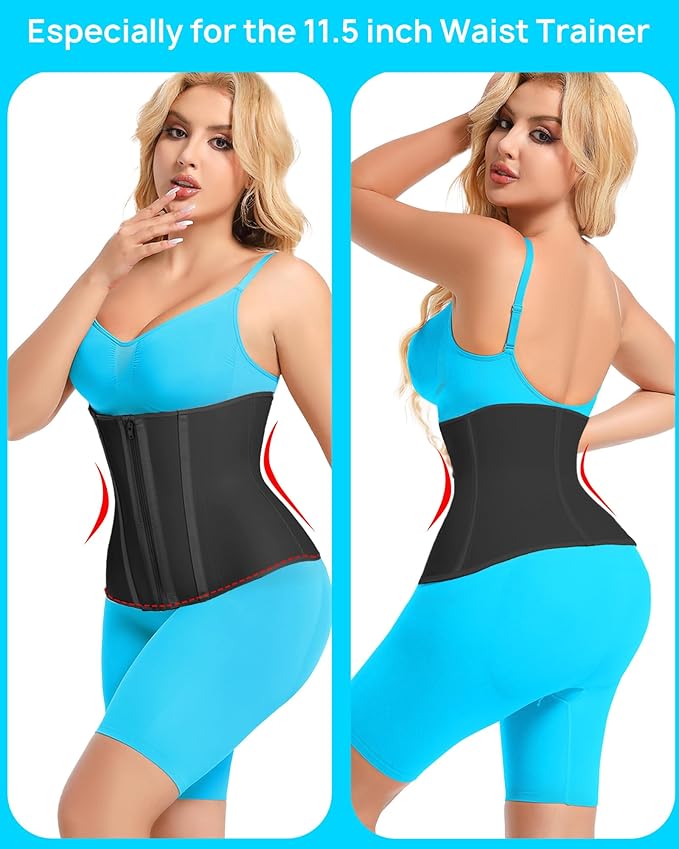 Short Torso Waist Trainer for Women Lower Belly Fat, Workout Fajas Colombianas Waist Cincher Corset