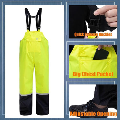 RainRider Waterproof Breathable Suits for Men - Durable Oxford Rain Jacket Coat With Pants