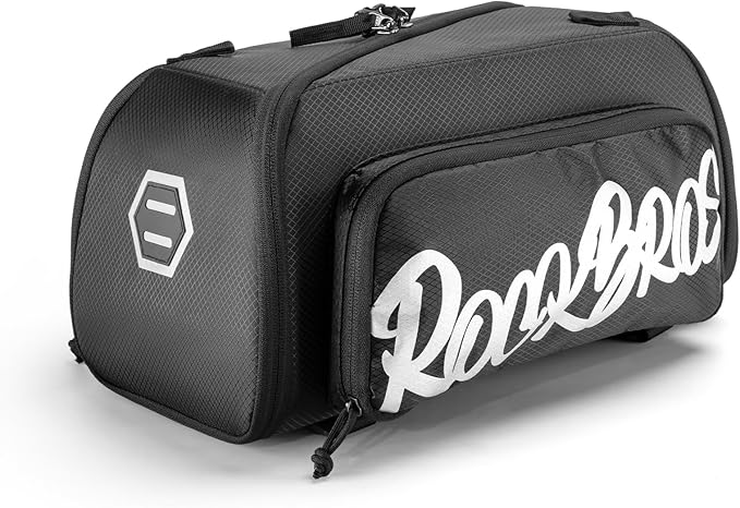 ROCKBROS Bike Bags for Bicycle Rear rack - 12L/15L Bike Ebike Trunk Pannier Saddle Bag with Shoulder Strap for Commuter Travel Outdoor Accessories Gear