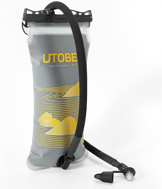 Insulated Water Bladder with Bite Valve Cover Keeps Water Cool or Warm for Hours, Leakproof TPU Hydration for Hiking Camping and Backpacking