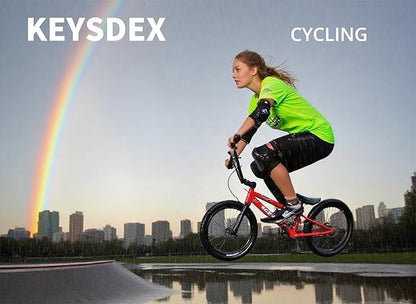 Knee Pads Elbow Pads Wrist Guards for Adult Youth Kids 6 in 1 Protective Gear Set for Roller Skateboarding Scooter Inline Skating Cycling Skating BMX Bike Outdoor Sports