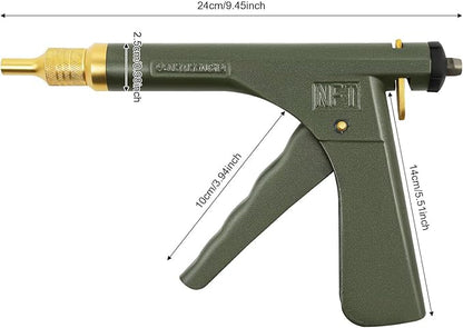 TFCFL Tire Plug Gun Mushroom Tire Plug Kit, Car Auto Tire Plugger Tubeless Tire Wheel Repair Gun Kit w/Plug Rubber Plugging, Portable Car Tire Motorcycle Tire Plugger