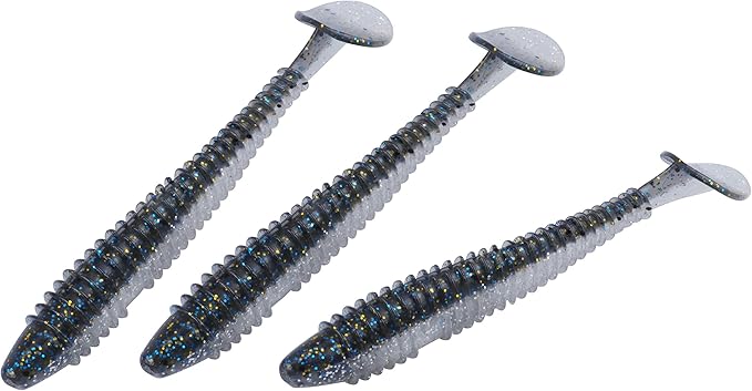 RUNCL Swimbaits Paddle 10/20/30/40PCS, 5/4/3/2 Inchs Paddle Tail, Soft Lure for Trout Crappie Bass, Durable Plastic Bait Swimmer for Saltwater/Freshwater, Fishing Lover's Gift
