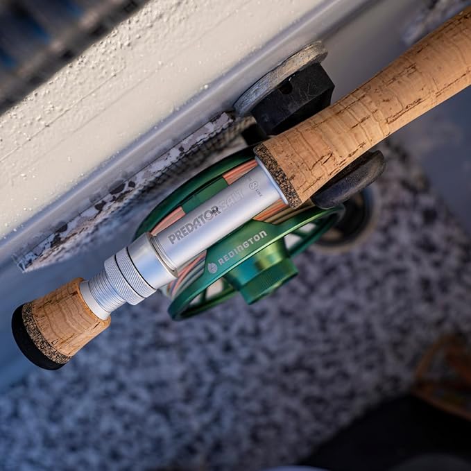 Redington Predator Salt Fly Rod – Fast Action Saltwater Fly Rod with Travel Case – Full-Wells Grip, Anodized Reel Seat, Chrome Guides – Striper, Redfish, Bonefish, Tarpon, Permit - 4PC